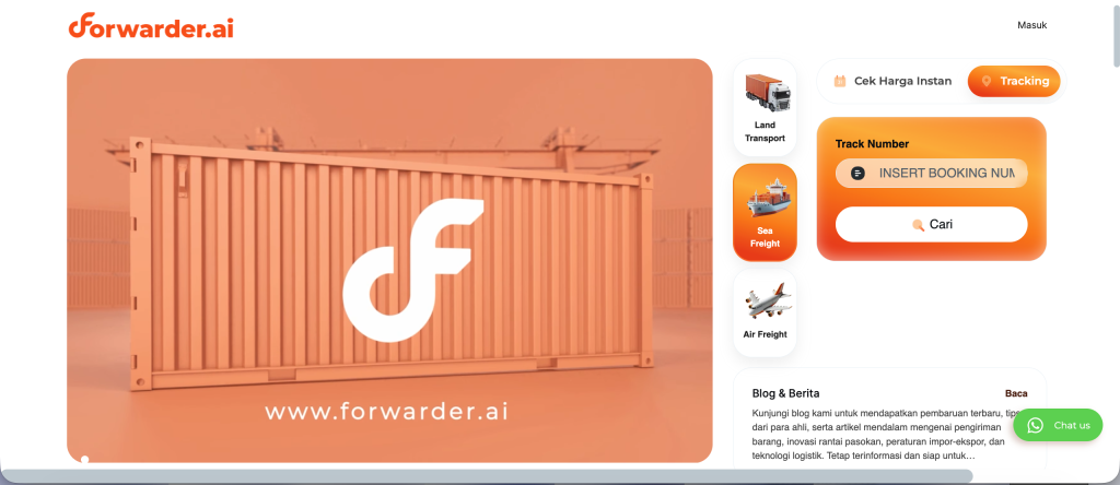 Tracking Pengiriman FCL Realtime
